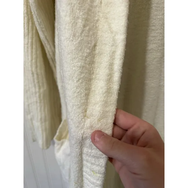 Barefoot‎ Dreams Cozychic Ultra Lite Cardigan Women Women Size XL Cream Stretch - Image 13