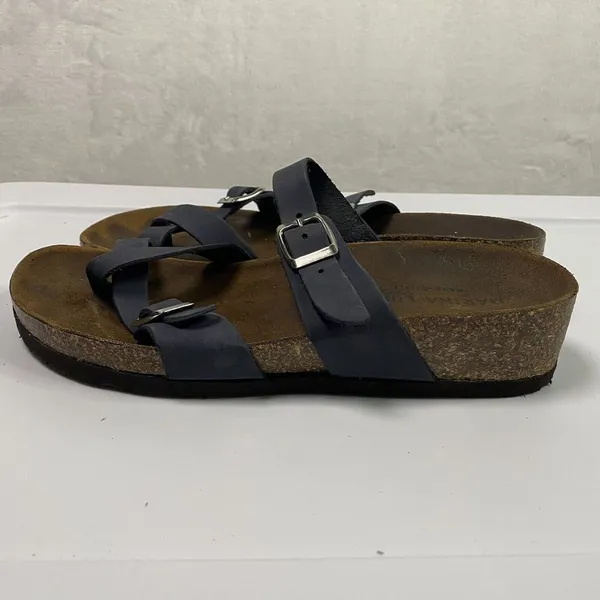 Marina Luna Comfort Made in Italy Blue Sandals Sz measures just under‎ 37 - Image 7