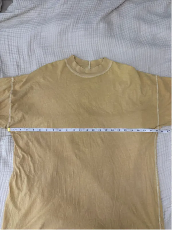 Women's We The Free Long Sleeve Tee, Size M, Yellow Cotton - Image 5
