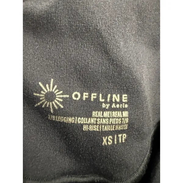 OFFLINE by Aerie Hi Rise 7/8 Legging Dark Navy Blue Womens XS‎ flaw - Image 5