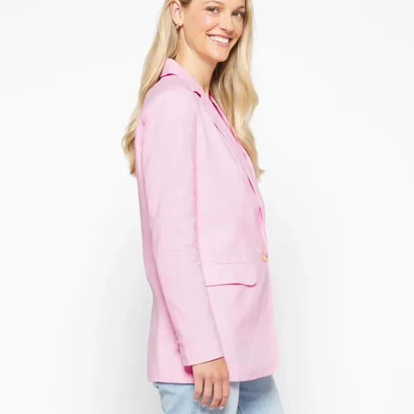 New BB DAKOTA X‎ STEVE MADDEN Linen On The Edge Blazer - Image 4
