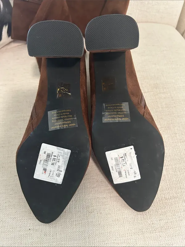 Jeffrey Campbell brown suede knee-high, Size 8, NWT no box - Image 6