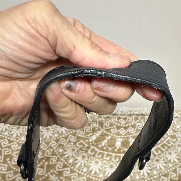 Luck Brand Black Leather Hobo Bag/ Tote - Image 12