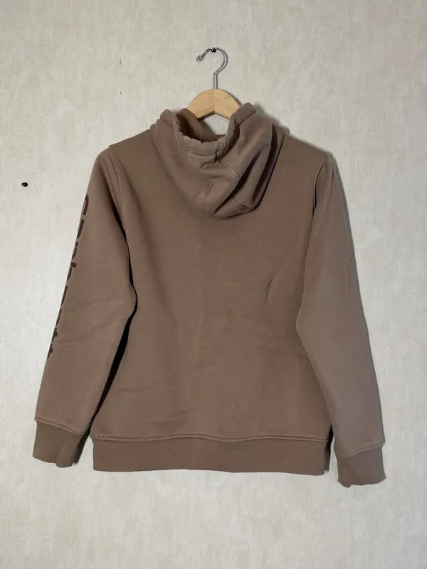 Carhartt Women’s Clarksburg Graphic Sleeve Hoodie Pullover Sweatshirt in Brown M - Image 5