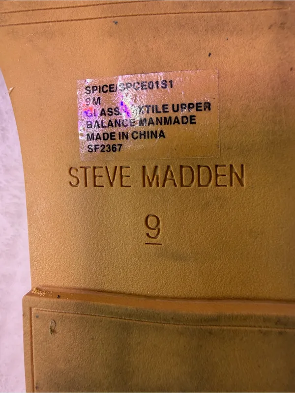 Steve Madden Silver Crystal Strappy Slide Sandals - Image 8