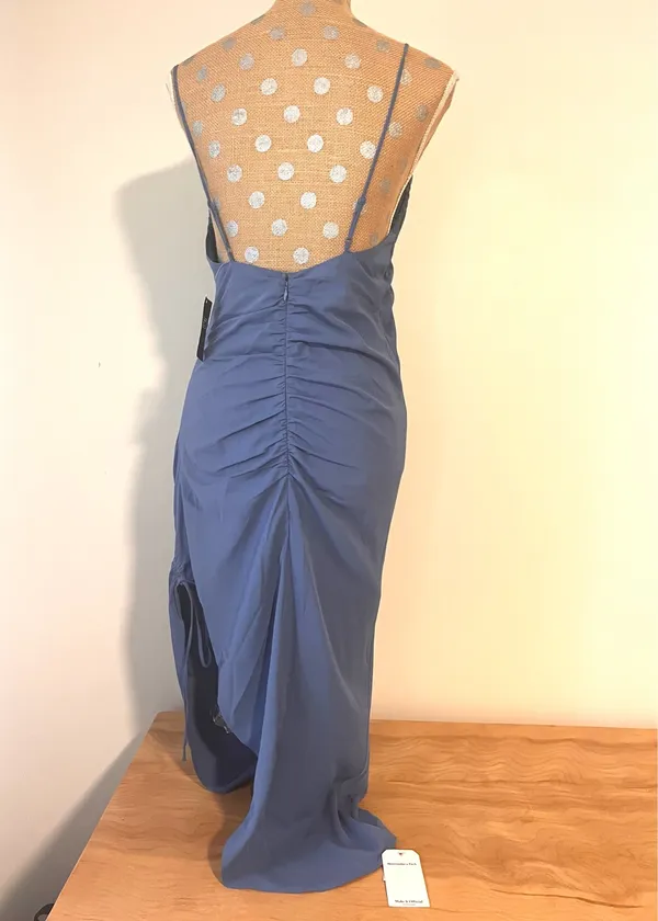 Abercrombie Backless Asymmetrical Ruched Midi - Image 2