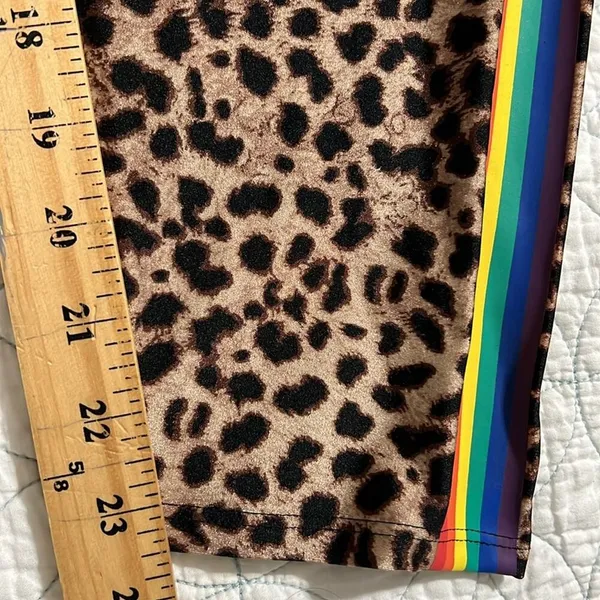 TORRID size 3 full length signature waist liquid mid rise leggings animal print - Image 7