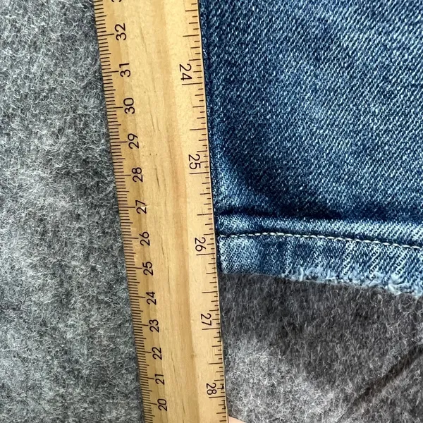 Arizona Jean Co Highest Rise Curvy Mom Distressed Denim Light Wash Women's‎ 13 - Image 5