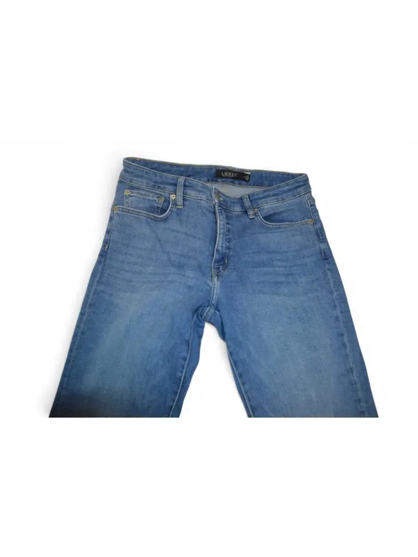 Lauren Ralph Lauren Jeans Women's 10 Medium Wash Straight Stretch Denim Pants - Image 2