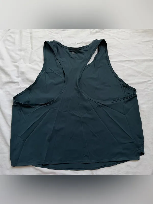 Fabletics Teal Racerback‎ Running Tank Top Reflective Activewear - Image 2