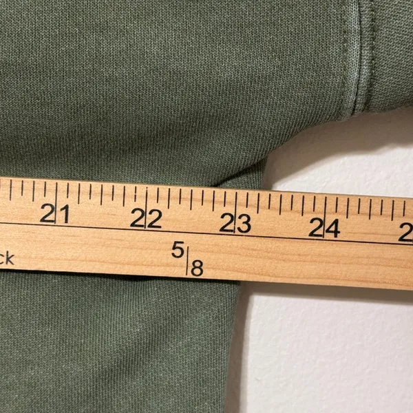 Anthropologie Daily Practice Green Hoodie Size Medium Pullover Twist-Collar - Image 10