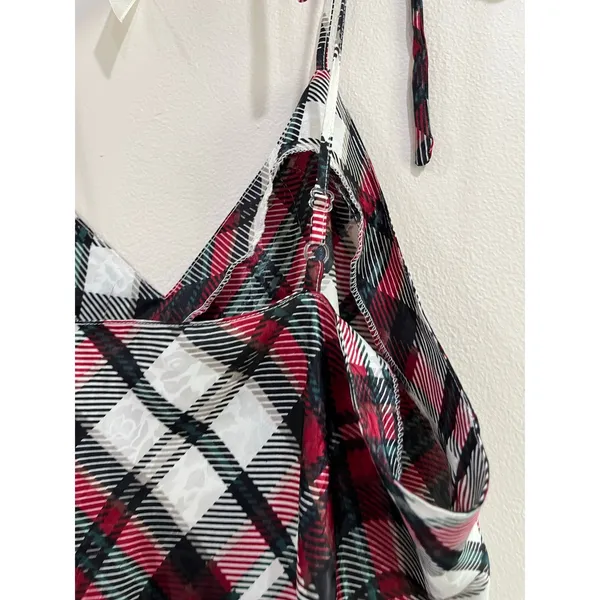 Vintage Intimates‎ by UA Plaid Y2K Grunge Slip Dress Size Medium - Image 7