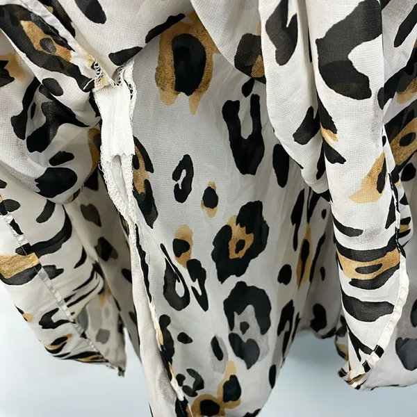 Victoria’s Secret Leopard Print Sleeveless Baby Doll Flowy mini dress Y2K size 0 - Image 7
