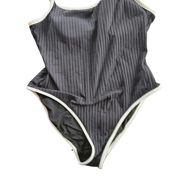 Aerie Wide Rib Scoop Full Coverage One Piece Swimsuit Size: XXL - Image 3