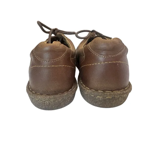 Børn Born Melissa Women's Brown Leather Oxford Shoes Size 9.5 Lace-Up Comfort - Image 5