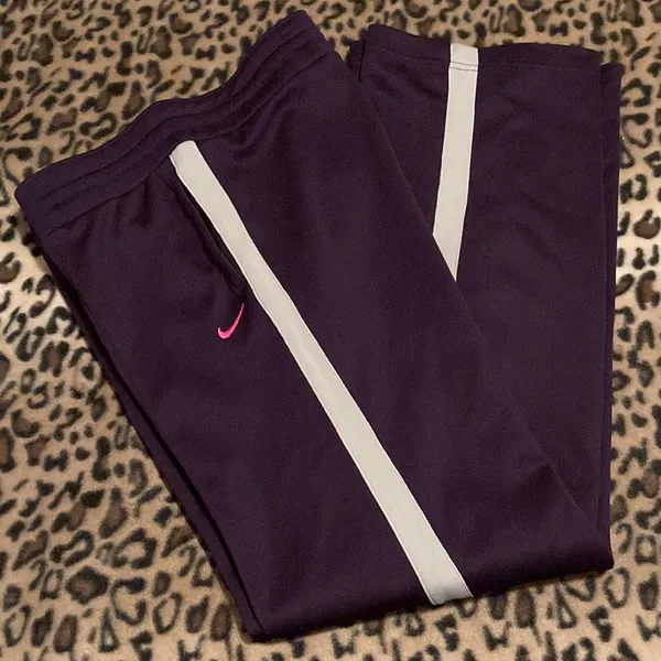 NIKE Track Pants Women's Size M Nike Athletic Wear Drawstring Waist Track Pants - Image 3