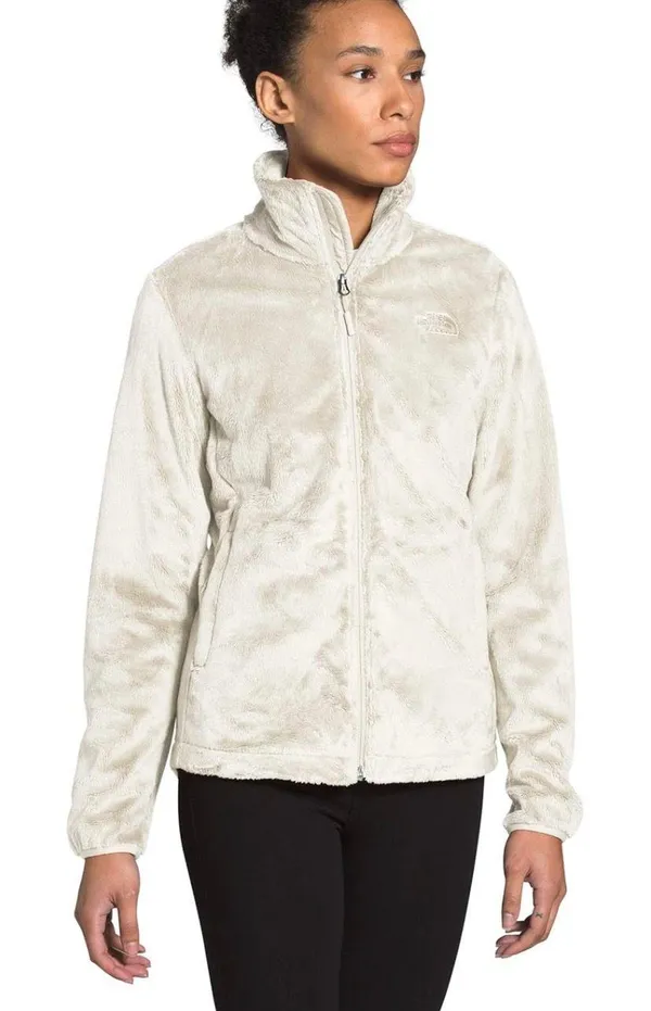 The North Face Osito Full Zip Up Fleece Sweatshirt Vintage White - Image 10