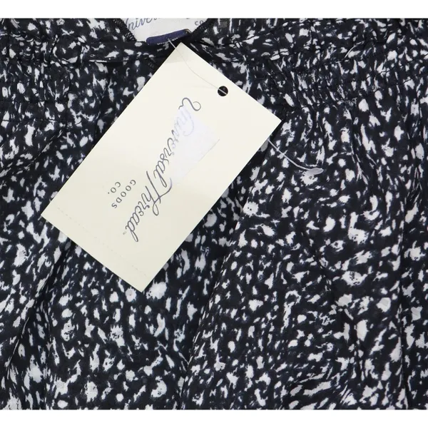 NWT Universal Thread Womens Balloon Long Sleeve Blouse 92235285 Black Abstract S - Image 6