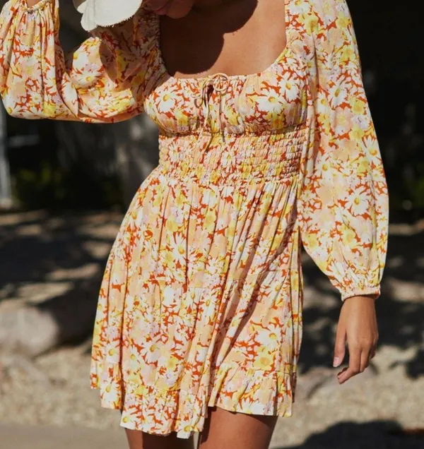Anthropologie Long Sleeve Mini Dress - Image 3