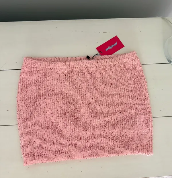 edikted Knit Mini Skirt - Image 3