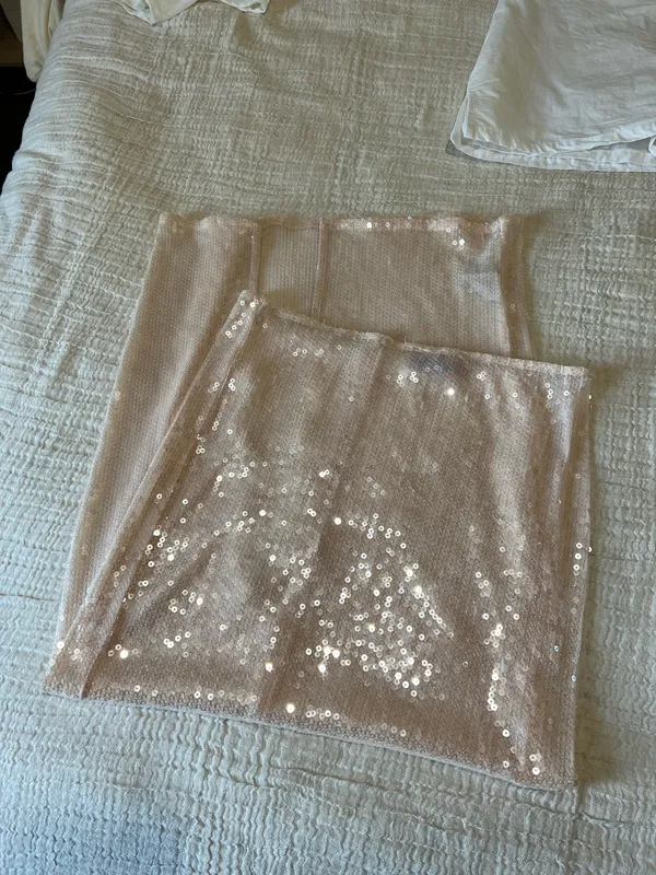 Edikted Riki Sheer Sequin Maxi Skirt - Image 3