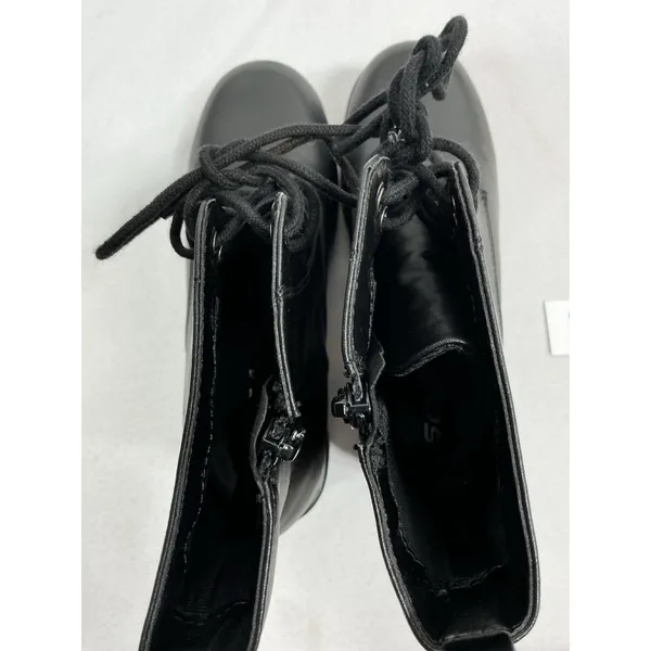 Womans Excellent Condition Soda Chunky Platform Combat Boots 8 Black Lug Heel - Image 5