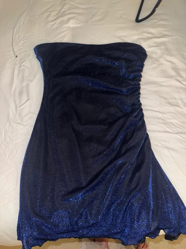 Princess Polly Strapless Mini Dress Blue - Image 3