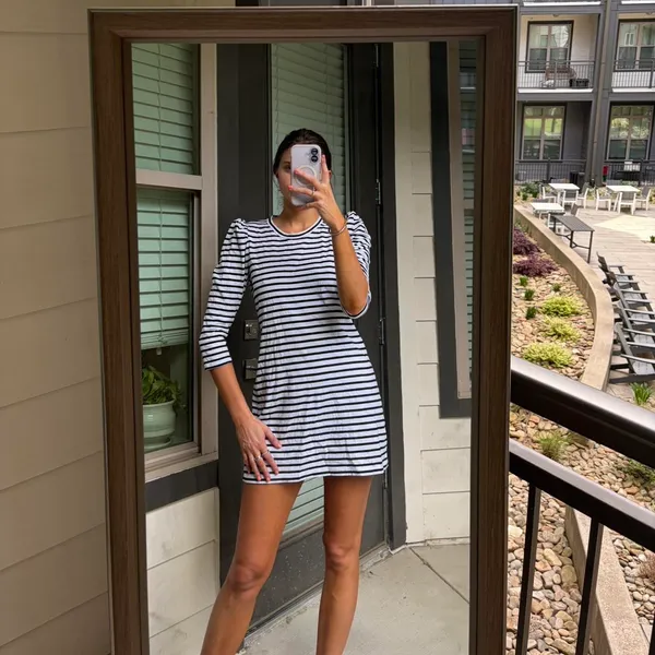 A.L.C. Striped Mini Dress - Image 2