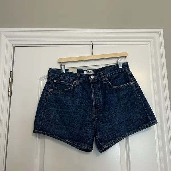 AGOLDE Parker High Rise Denim Shorts - Image 2