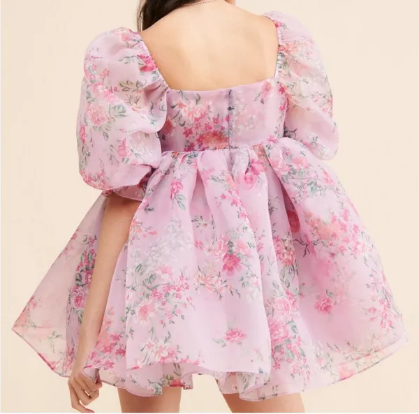 Selkie The Puff Floral Dress - Image 2
