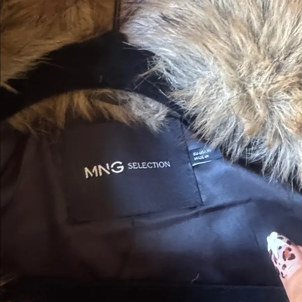 Mango Brown Faux Fur Coat - Image 2