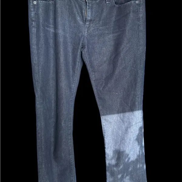 vintage 7 for all mankind low rise boot cut dark jeans 30 waist 28 inseam - Image 6