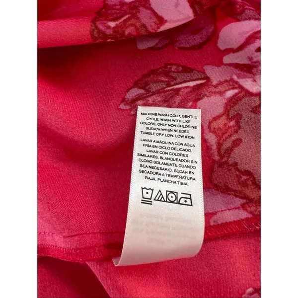 Scoop NWT Red Floral Halter Neck Tie Waist Sleeveless Maxi Dress Size XL - Image 10
