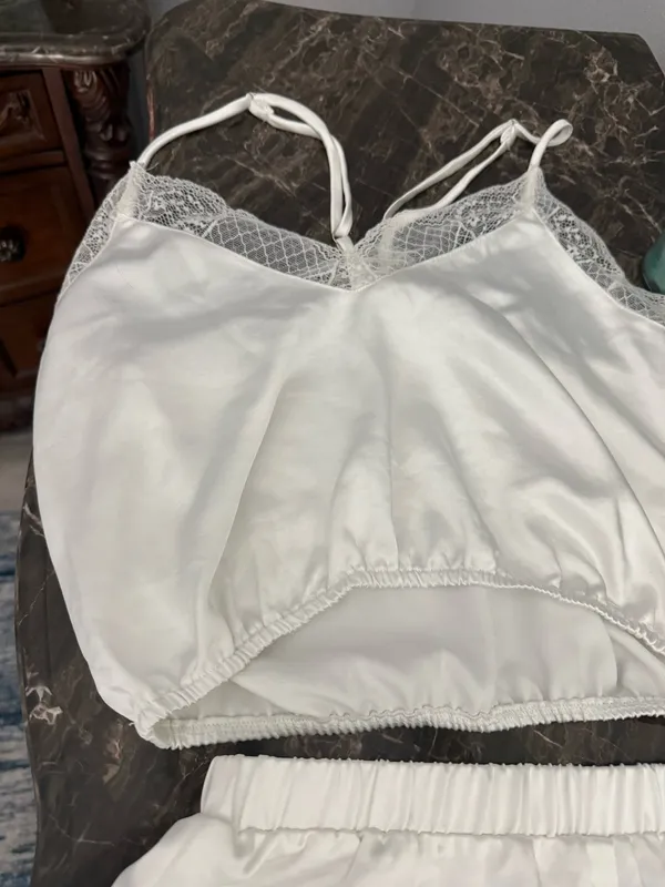 Bridal white pj set Size XS - Image 3