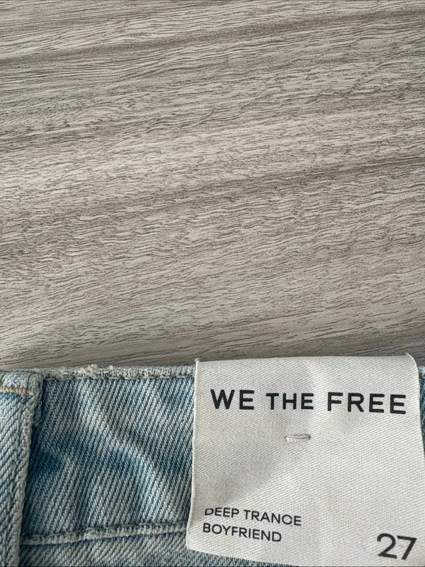 We The Free Deep Trance Boyfriend Ankle Jeans Women Size 27 NWT - Image 9
