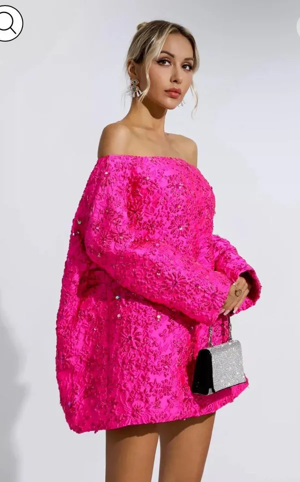 Amazon Hot Pink Dress - Image 4