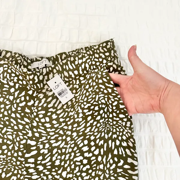 NWT LOFT Wide Leg Animal Print Pants - Image 7