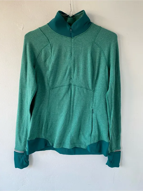 lululemon athletica runderfulTeal Half-Zip Pullover - Image 3