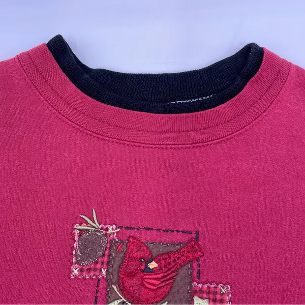 Vintage 90s Y2K Top Stitch by Morning Sun Crewneck Sweater Size Large Cardinals - Image 4