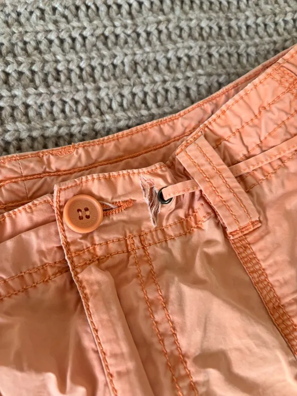 Light Peach Mid Length Cargo Type Pants - Image 7