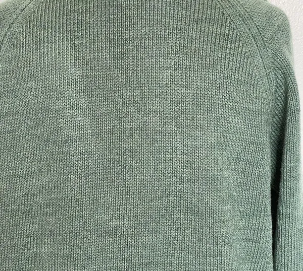 Green Women’s Cardigan Sweater Size Large Button Chunky Knit Grandmacore Spring - Image 8