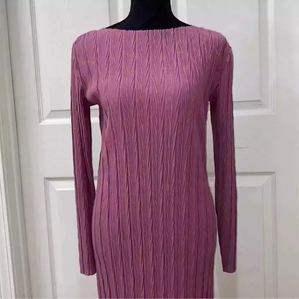 Zara MIDI Mauve Dress(Size Small) - Image 3