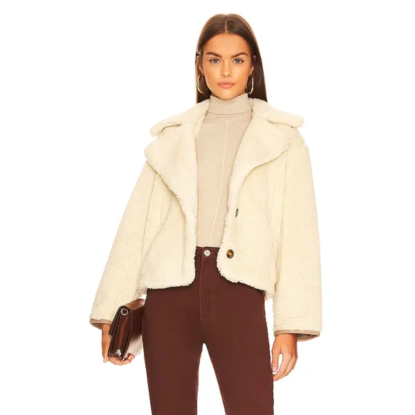 Free People Joplin Cozy Jacket in White size M - Image 2