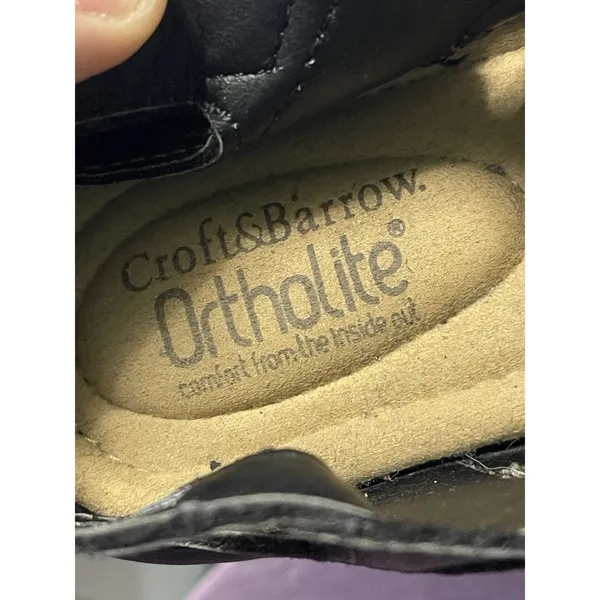 Women's Shoes 8‎ M Croft & Barrow Ortholite Fugue Black S-671 - Image 4