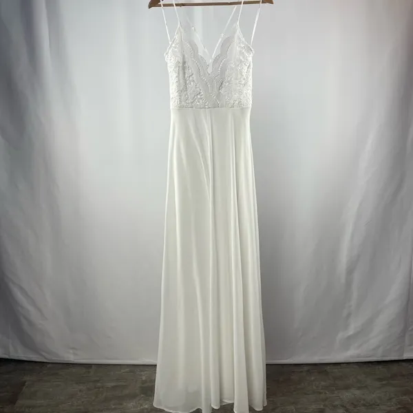 Lulus Madalyn‎ Lace Maxi Dress in White Size Small - Image 5