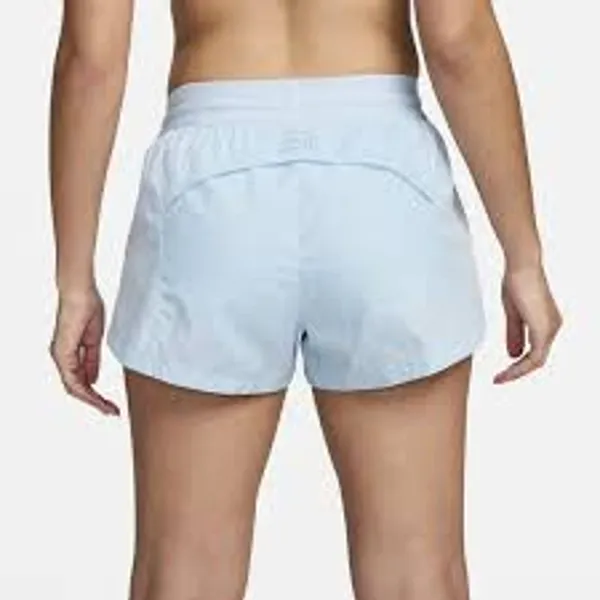 Nike Running Division Mid Rise Brief-Lined Shorts Womens Size Small Light Blue - Image 3