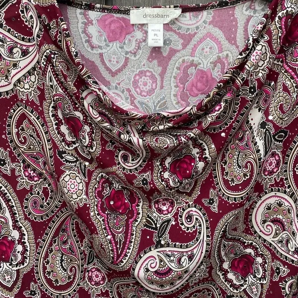 DressBarn Petite Paisley Top - Image 2