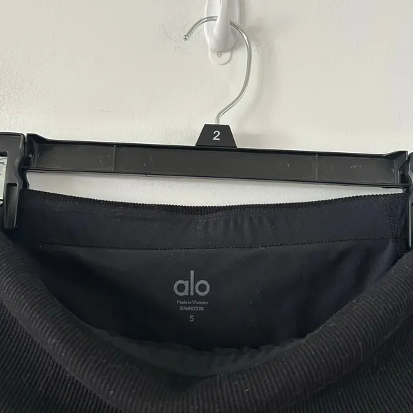 Alo Yoga Doubles Only Knit Black Athletic Tennis Skirt Size S - Image 6