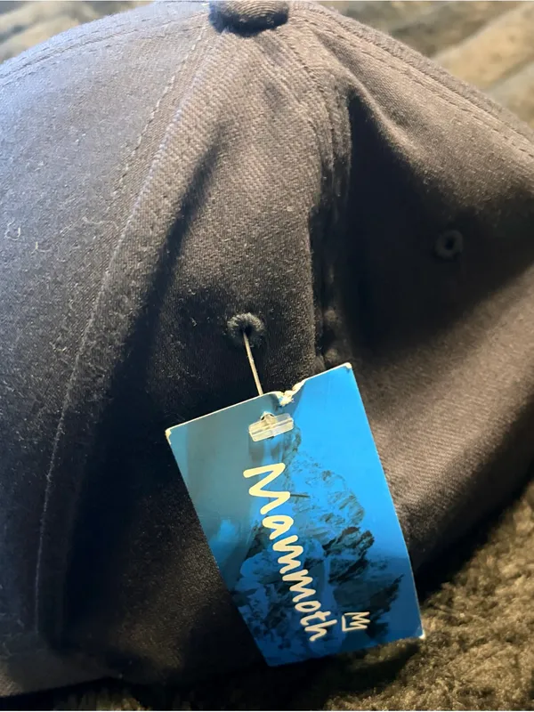 Mammoth Black Baseball Cap with Tag - Image 3
