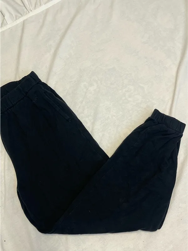 Hollister black baggy cuffed sweatpants S - Image 3